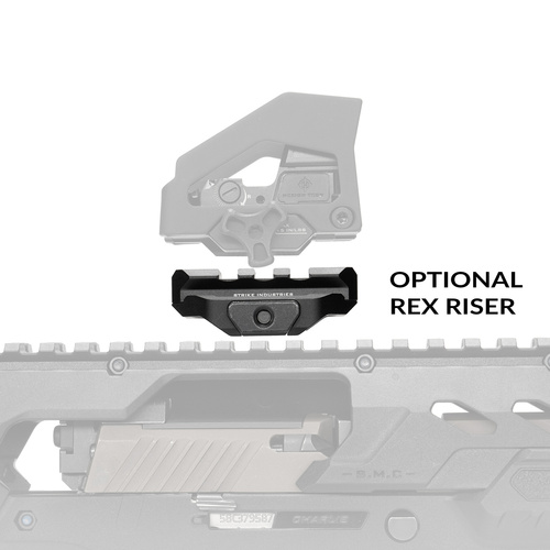 Strike Industries - Płytka montażowa do kolimatorów pistoletowych REX Optic Mount V2 - SI-REX-V2