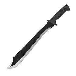 Schrade - Maczeta Delta Decimate Sawback - Profil Re-Curve Clip-Point - Rękojeść TPR - Piła do drewna - 1182528