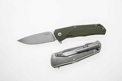 LionSteel - Nóż taktyczny T.R.E. - M390 - Zielony - TRE GGR