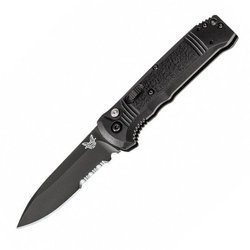 Benchmade - Nóż składany automatyczny Casbah - S30V - Ząbkowany - 4400SBK
