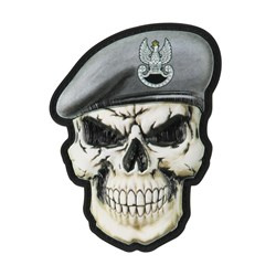 M-Tac - Naszywka Morale Patch - Czaszka w berecie - Wojska Specjalne GROM - Rzep - PVC 3D - 52338206