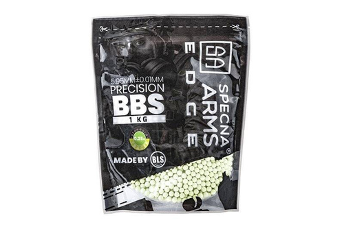 Specna Arms - Kulki precyzyjne EDGE™ Tracer - 0.25g - 4000 szt - Zielone - SPE-16-027232