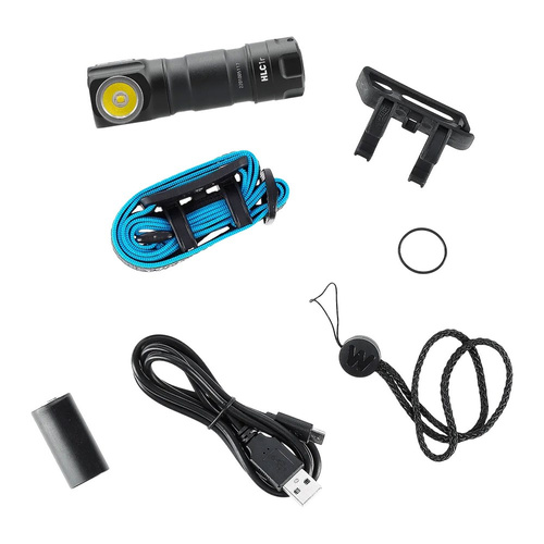 Walther - Latarka LED HLC1r - 500 lm - Czarna - 3.7137