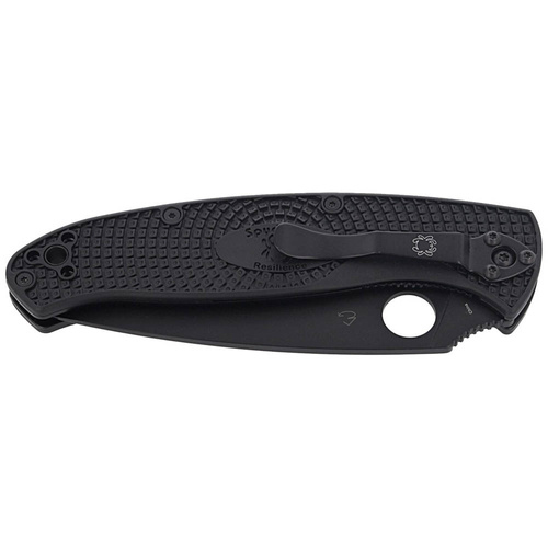 Spyderco - Nóż EDC Resilience Lightweight Black Blade - Plain - Czarny - C142PBBK
