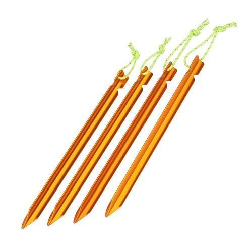Helikon - Śledzie aluminiowe do tarpa - 4 sztuki - Aluminium - Pomarańczowe - PO-TST-AL-24