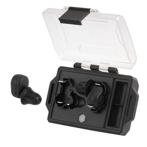 Earmor - Aktywne ochronniki słuchu M23T - NRR 25 dB - Bluetooth 6.0 - Czarne - M23T-AI-BK