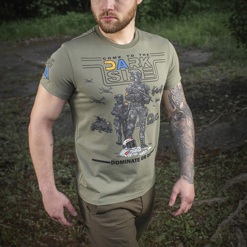 M-Tac - T-shirt UA Side - Bawełna - Oliwkowy - 80026038