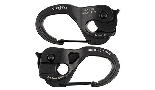 Nite Ize - Klamra naciągowa CamJam® XT™ Large Aluminum Rope Tightener - Czarny - NCJLA-01-R3