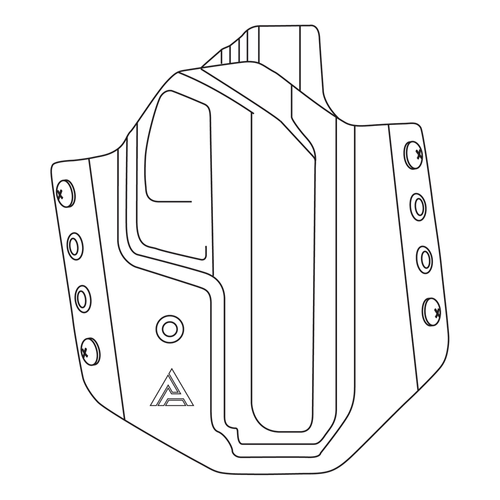 Direct Action - Kabura zewnętrzna HK USP OWB No Light Holster - Czarna - HP-OUSR-KDX-BLK