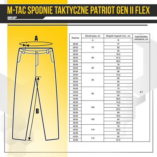 M-Tac - Spodnie taktyczne Patriot Gen II Flex - Army Olive - 20056862