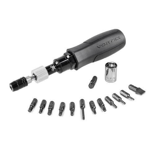 Vortex - Zestaw narzędziowy z kluczem dynamometrycznym Pro Torque Wrench - 13 końcówek - PR-TW