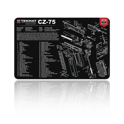 TekMat - Mata do czyszczenia broni - CZ-75 - 27x43cm - TEK-R17-CZ75