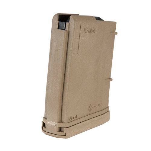 MFT - Magazynek polimerowy do AR-15 / M4 - 5,56 x 45 mm/.223/.300 AAC Blackout - 10 naboi - Scorched Dark Earth - 10PM556BAG-SDE