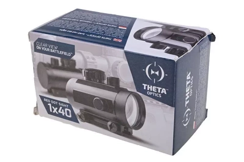 Theta Optics - Replika celownika kolimatorowego Red Dot 1x40 - Czarna - THO-10-007859