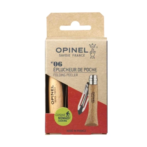 Opinel - Składana obieraczka do warzyw N°06 - Drewno - Stal nierdzewna - 002440