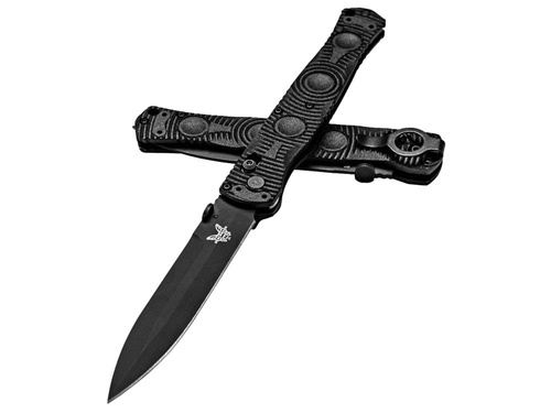 Benchmade - Nóż taktyczny 391BK SOCP - D2 - Czarny - 391BK