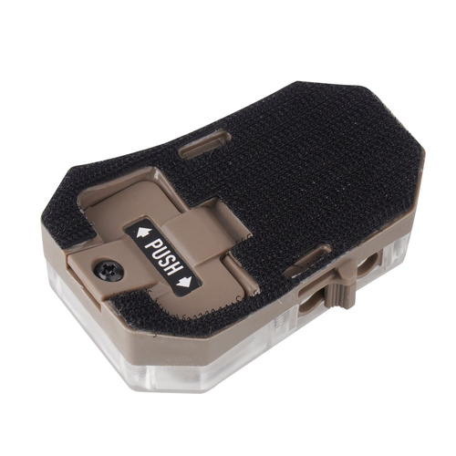 Opsmen - Marker na hełm F101 "Stealth" - Zielony / Biały / IR - Coyote Brown - F101-CB