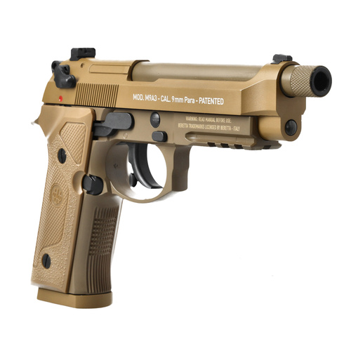 Umarex - Pistolet ASG replika Beretta M9 A3 z kaburą - FDE - 6 mm -  2.6357 + 3.1595
