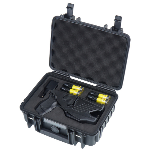 Husha - Paralizator strzelający TX200P - Dwustrzałowy - 55 000 V - Latarka - Laser - TX200P