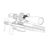 Vector Optics - Montaż kolimatora na lunetę X-ACCU - 6 otworów - MOJ/MAG - Czarny - XASR-A02