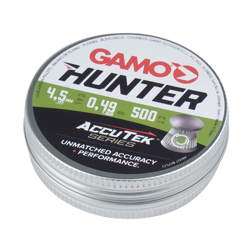 Gamo - Śrut Diabolo AccuTek Hunter - Kaliber 4,5 mm - 500 sztuk - 6320834-AK