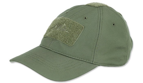 Helikon - Zimowa czapka z daszkiem Tactical Winter Cap - Shark Skin Softshell - Olive Green - CZ-BBW-FS-02