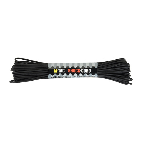 M-Tac - Elastyczna linka paracord Shock-Cord - 15 m - Czarna - 10280002