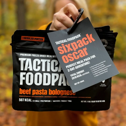 Tactical Foodpack - Zestaw liofilizowanych racji żywnościowych Sixpack Oscar - 2910 kcal - C0021
