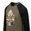 Helikon - Koszulka z długim rękawem Lift, Run, Shoot - Bawełna - Olive Green/Czarny - TS-RLS-CO-02