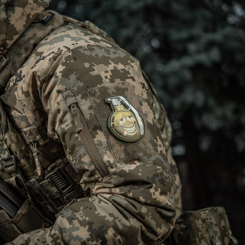 M-Tac - Naszywka Uśmiechnięty granat M67 v2 - PVC 3D - Zielony - 51139200