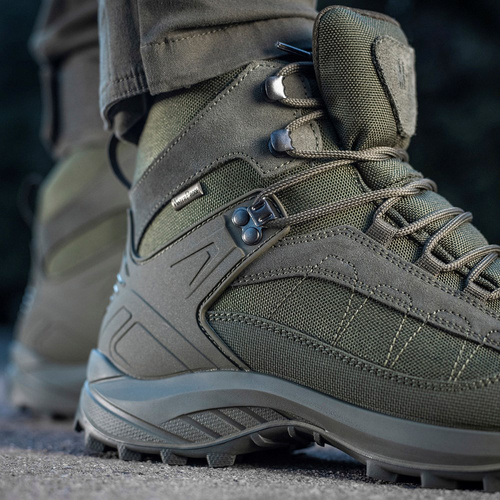 M-Tac - Buty taktyczne za kostkę jesienno-zimowe - Cordura - Ranger Green - 1JJ143/9TPLV