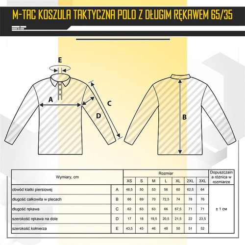 M-Tac - Koszula taktyczna Polo z długim rękawem - Dark Olive - 80021048