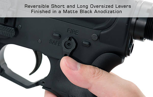 UTG - Dwustronny bezpiecznik / selektor ognia do AR-15 - 45 / 90 stopni - Czarny - TLT-TKSLT