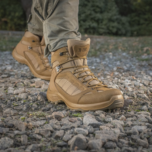 M-Tac - Buty taktyczne za kostkę jesienno-zimowe - Cordura - Coyote - 1JJ143/8TPLV