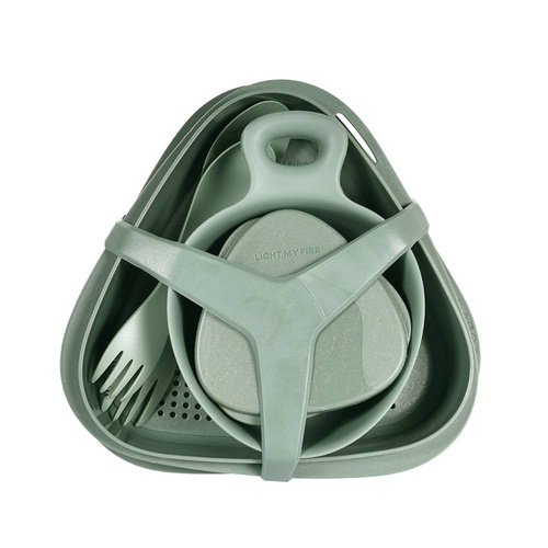 Light My Fire - Zestaw naczyń Outdoor MealKit™ - 8 części - HazyBlue - 2418410910