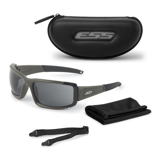 ESS - Okulary balistyczne CDI MAX - Matte Olive - Przyciemniane Smoke Gray - EE9003-03
