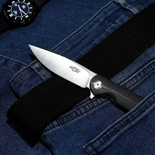 Ganzo - Nóż składany EDC Firebird FH41S - Liner Lock - D2 - Czarny - FH41S-BK