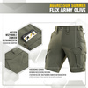 M-Tac - Spodenki taktyczne Aggressor Summer Flex - Oliwkowy - 3612