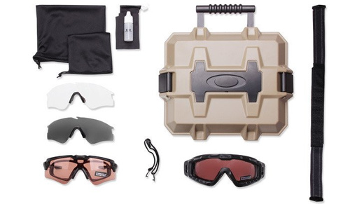 Oakley - Zestaw okularów i gogli balistycznych SI Ballistic M Frame Alpha Operator Kit - Strongbox Case - OO9296-01