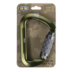 M-Tac - Karabińczyk 10cm z blokadą bagnetową Keylock - Zielony - 60094001