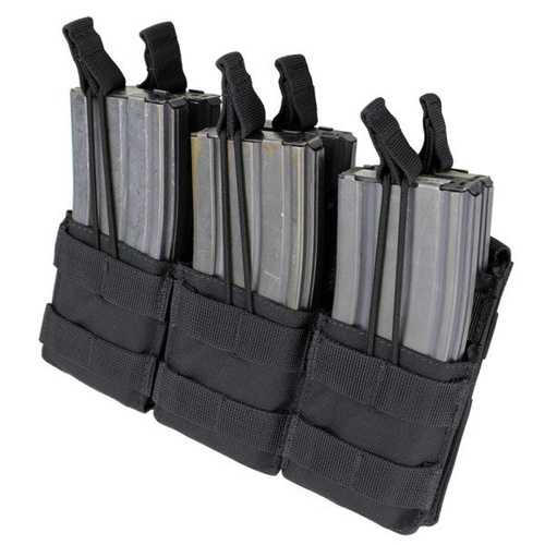 Condor - Ładownica Triple Stacker M4 Mag Pouch - Czarny - MA44-002