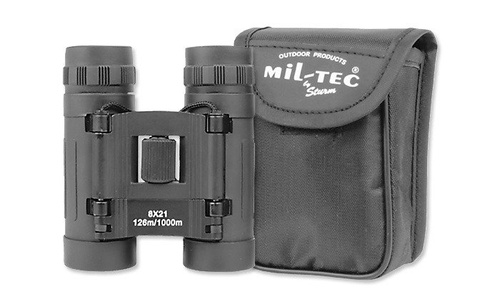 Mil-Tec - Lornetka Mini 8x21 - Czarny - 15701002
