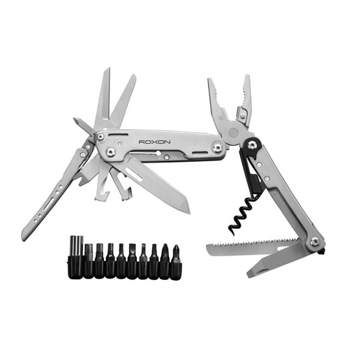 Multitool Roxon Storm S801S z zestawem bitów - Szary perłowy - CM1334