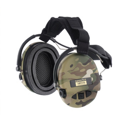 Sordin - Aktywne ochronniki słuchu Supreme Pro-X - Nakarkowe - Żelowe wkładki - Camo - 76302-X-06-G-S