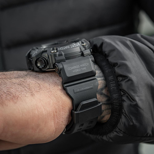 M-Tac - Zegarek taktyczny 2037 - LED - 5 ATM - Czarny - 50007002