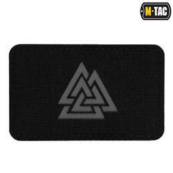 M-Tac -  Naszywka Laser cut Valknut pozioma - Czarny / Szary - 51164211