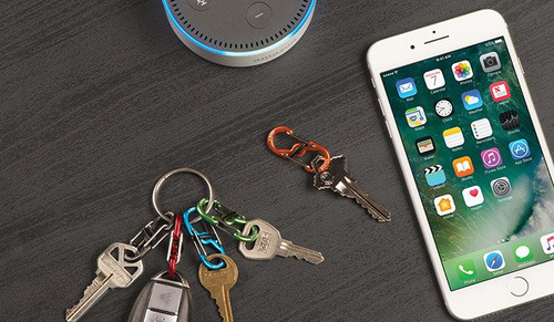 Nite Ize - Karabinek S-Biner® TagLock™ Aluminum - 2 szt. - Niebieski - PLSBMA-03-2R6