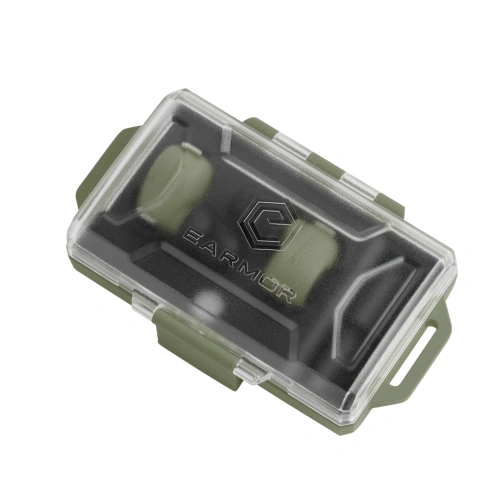 Earmor - Aktywne ochronniki słuchu M23T - NRR 25 dB - Bluetooth 6.0 - Foliage Green - M23T-AI-FG