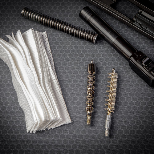 Real Avid - Zestaw do czyszczenia broni Bore Max Speed Clean System - .380/9 mm/.38 SPC/.357 - AVBMSET9MM