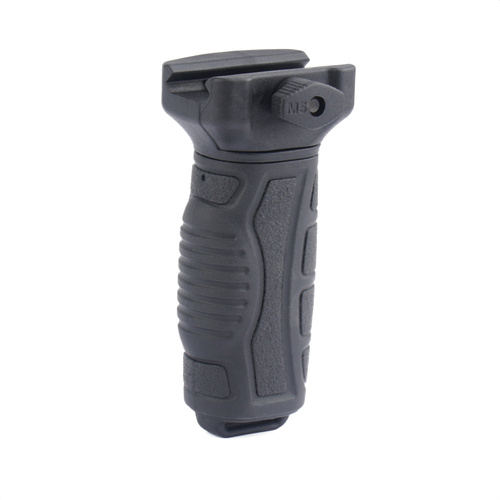 DLG Tactical - Chwyt przedni Streaked Picatinny Foregrip Rubberized - Czarny - DLG-162